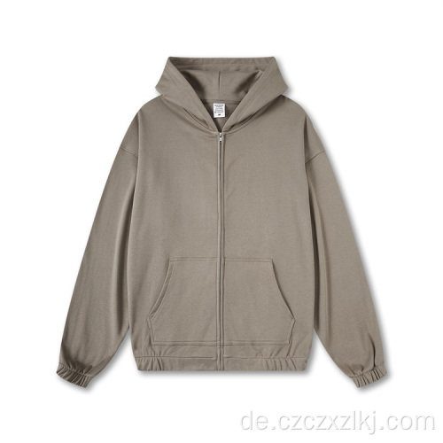 Premium losen lässiger Herren -Reißverschluss Hoodie